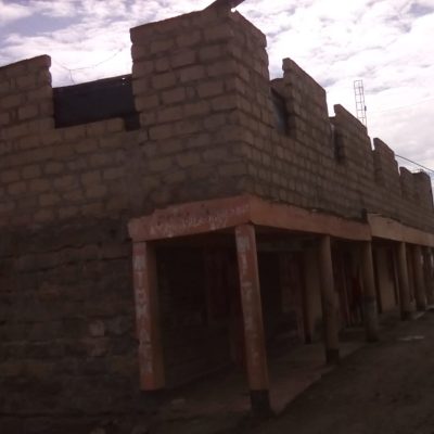A two story residential building