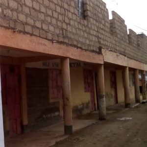A two story residential building