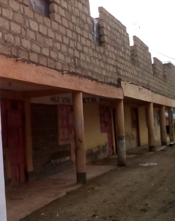 A two story residential building